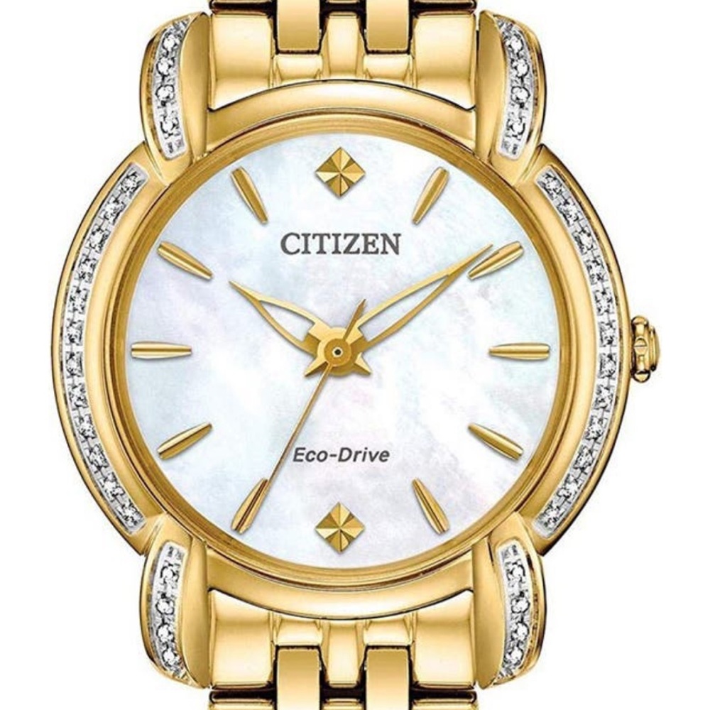 Citizen Jolie Diamond Accent Stainless Steel Watch